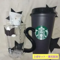 【新品】スタバハロウィン⭐リユーザブルカップ&グラスマグキャット