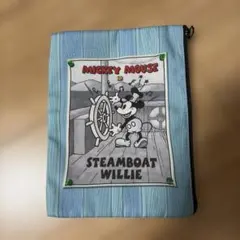 ミッキーマウスとミートミッキー ポーチコレクション 蒸気船ウィリー