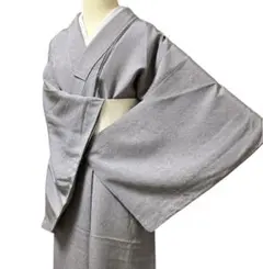 T73着物 色無地　正絹　薄紫