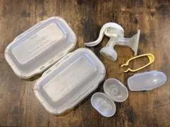 ピジョン　搾乳器　ほ乳びんレンジスチーム消毒パック　乳頭保護器　等5点セット