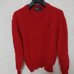 Polo Ralph Lauren 赤 Vネックセーター
