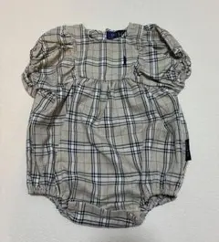 イーストボーイ　チェック柄　ロンパース　70㎝