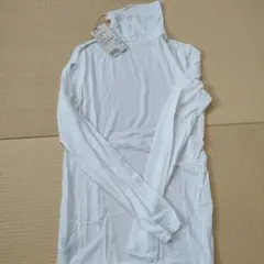 無印良品　シアータートルネックTシャツ Sサイズ　白　新品未使用タグ付き☆