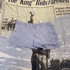 Vintage 90s OLD NAVY コットンショートパンツ ライトブルーのサムネイル