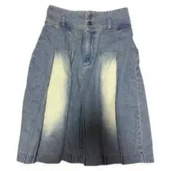 膝丈デニムスカート