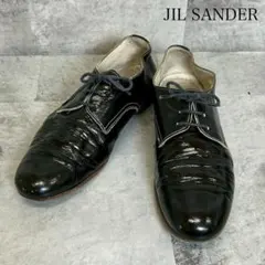 JIL SANDER フラット レースアップシューズ 37　黒 RG454のサムネイル