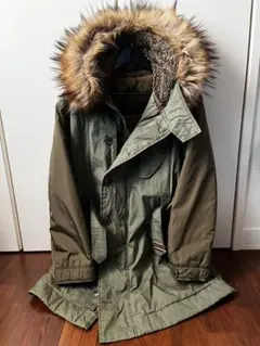 DIESEL モッズコート　ブルーファー付き