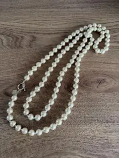自由区　コットンパールネックレス