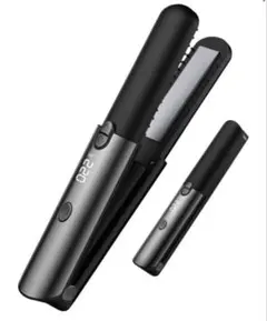 【新品】コードレス ストレートヘアアイロン ブラック 2way 充電式