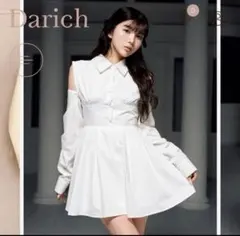 Darich オープンショルダーシャツワンピース