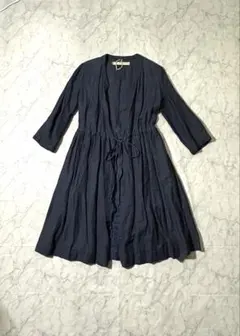 【最終価格】blanc basque ブランバスク　リネン混 羽織ワンピース