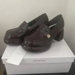 OLIVE des OLIVE 厚底ローファー ブラウンのサムネイル