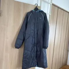 Puma フード付きベンチコート 黒　レディースＬ　手洗い可　薄手軽量
