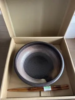 新品未使用【景春窯 yamani】明日香シリーズ 深鉢＋箸セット｜和食器・煮物鉢