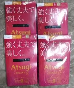 アツギ Atugi ストッキング ブラック JM～Lサイズ 4点セット