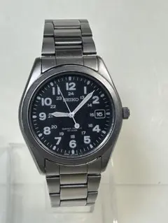 完動品 SEIKO ボーイズミリタリー 7S26-00D0 裏スケ 黒文字盤 - メルカリ