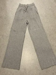 UNIQLO グレー ウォッシャブルニットリブパンツMサイズ