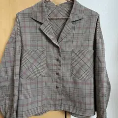 チェック柄 長袖シャツ Mサイズ