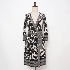 ダイアンフォンファステンバーグ カシュクールワンピース サイズ0*ED1133