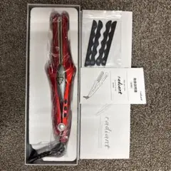 radiant 28mm ストレートヘアアイロン レッド 正規品　ラディアント