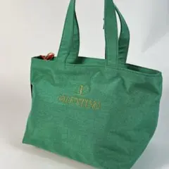 美品 VALENTINO LES SACS トートバッグ Vロゴ グリーン - メルカリ