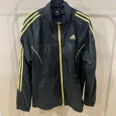 adidas CLIMAPROOF ナイロンジャケット M 黒/ゴールド