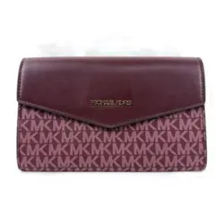 【極美品】MICHAEL KORS バーガンディ ポーチ クラッチバッグ