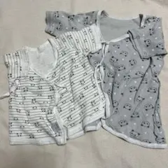 パンダ　短肌着　コンビ肌着　2セット　50-60cm