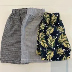 男の子ハーフパンツ 80㎝〜90㎝　3枚セット
