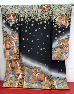 在庫入替の為、処分◉ 中古婚礼用アンティーク大振袖⚫︎ひきずりとしてT426-69のサムネイル
