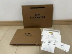 COACH 紙袋 ショッパー ギフト用BOX 空箱　カードセット