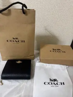 COACH 二つ折り財布 ブラックのサムネイル