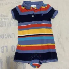 Ralph Lauren ストライプロンパース　6M