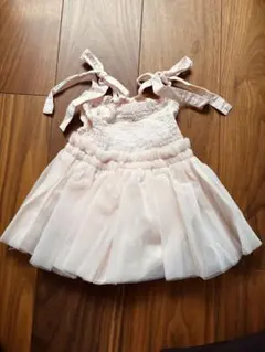 80 ベビードレス　チュールワンピース　フォーマル　ドレス　バースデー　結婚式