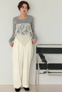 titivate ティティベイト　インタックセンタープレスワイドパンツ