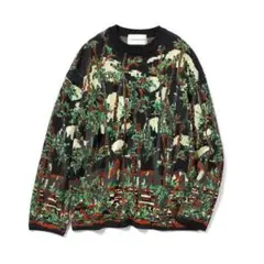 GU beautiful people / グラフィックニットプルオーバー