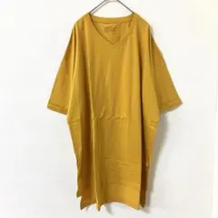 Samansa Mos2 blue オーガニックコットン Tシャツ フリーサイズ