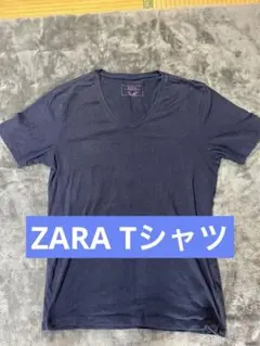 ネイビー Vネック Tシャツ ストライプ - メルカリ