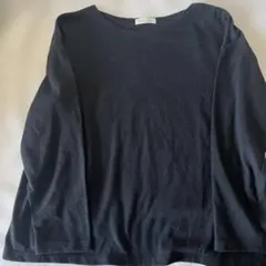 earth musicecology綿混長袖TシャツロンT ブラック M署名発送