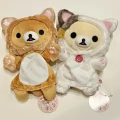 美品◯☓ハンドパペットリラックマ・うさぎコリラックマストラップ 