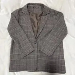 チェック柄 ブレザー＆ショートパンツ セットアップ