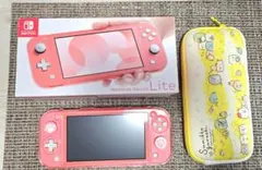 【中古】Switch Lite本体,箱,128SDカード,ケースあり