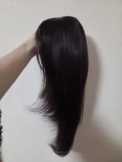残りわずか 人毛100% 30cm ナチュラルブラウンヘアピース - メルカリ