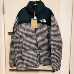 ザノースフェイス スタッズ デザイン ヌプシ ダウンジャケット ブラック