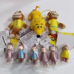 おさるのジョージ　まとめ売り　ぬいぐるみ　マスコット　フィギュア　全9点セット