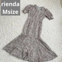 rienda 花柄 マーメイドワンピース 半袖 Mサイズ