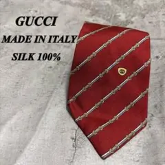 GUCCI グッチ　ブランドネクタイ　レッド　ネクタイ