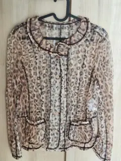伊太利屋 イタリヤ ヒョウ柄シアージャケットのサムネイル