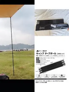 DOD キャンプタープ本体、ポール、ロープ、ペグ、収納袋　緑色のペグは、サービス DOD キャンプタープ本体、ポール、ロープ、ペグ、収納袋 緑色のペグは
