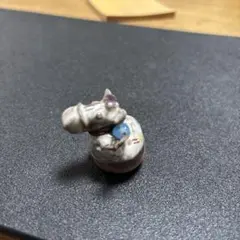 陶器製 馬の置物　木製台付き